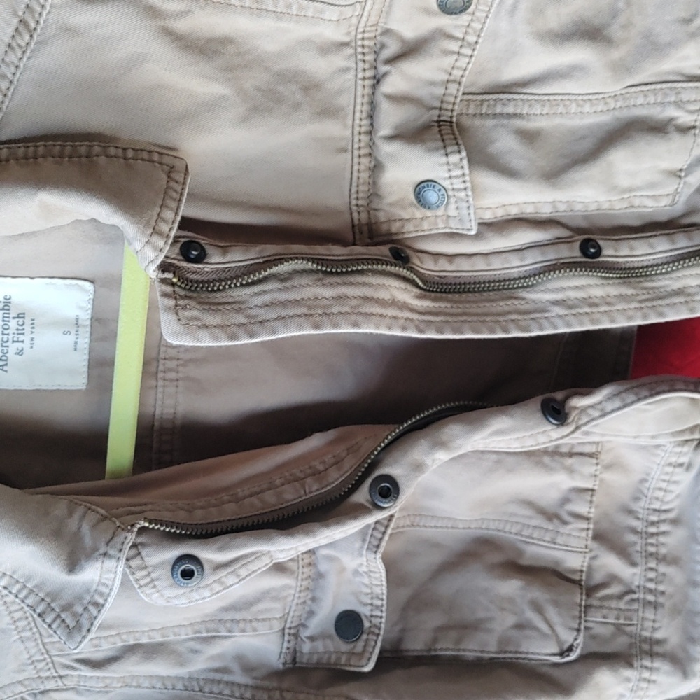 Abercrombie and Fitch Sz S cropped twill jacket - Picture 3 of 7